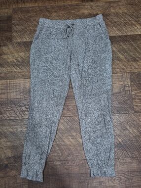 Gilligan & O'Malley Gray Ribbed Knit Lounge Pant Pajamas Size Small